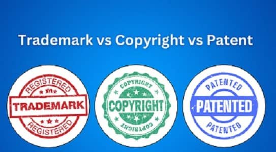 Trademark vs Copyright vs Patent